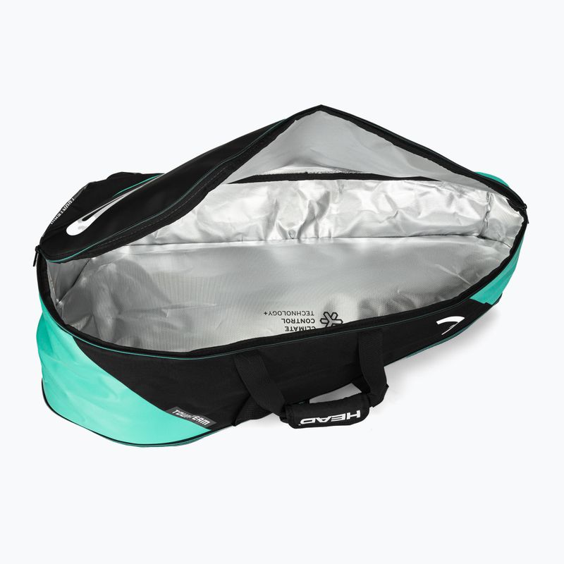 Borsa da tennis HEAD Tour Team 6R 53,5 l nero/menta 6