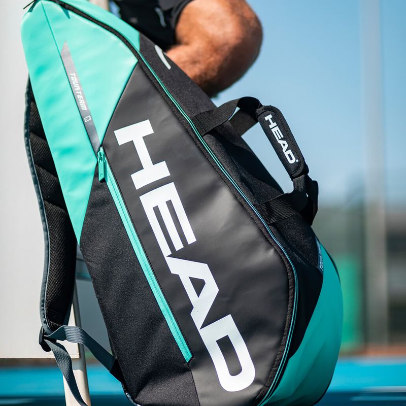 Borsa da tennis HEAD Tour Team 6R 53,5 l nero/menta 9