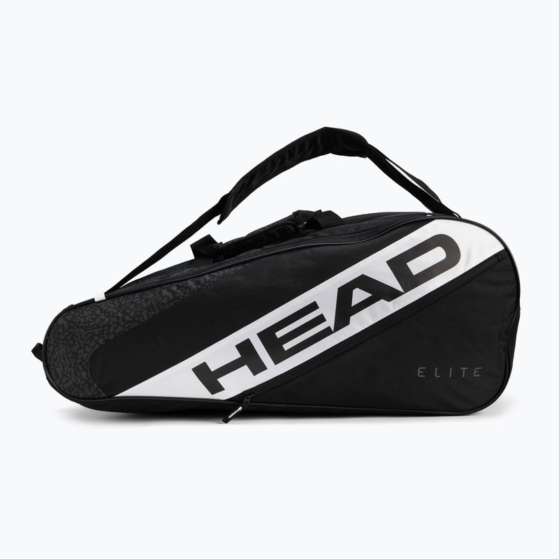 Borsa da tennis HEAD Elite 12R 76 l nero/bianco