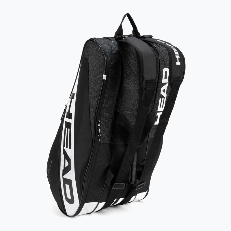 Borsa da tennis HEAD Elite 12R 76 l nero/bianco 4