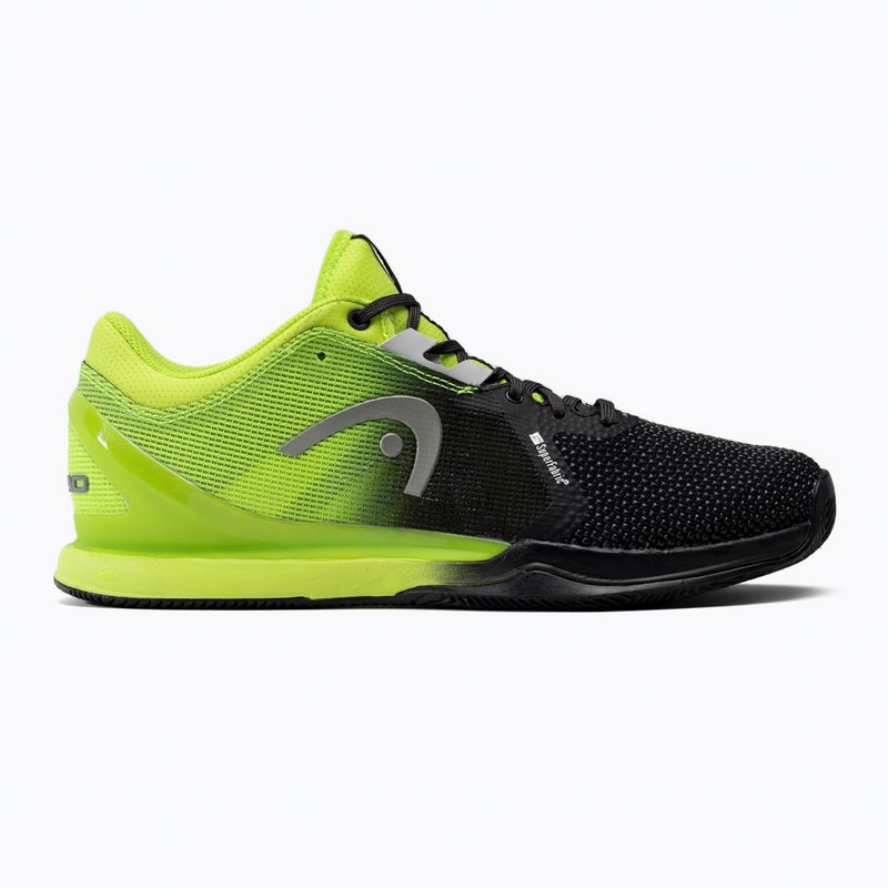 Scarpe da tennis da uomo HEAD Sprint Pro 3.0 Sf Clay nero/lime 2