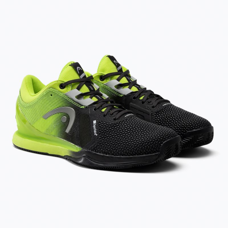 Scarpe da tennis da uomo HEAD Sprint Pro 3.0 Sf Clay nero/lime 5