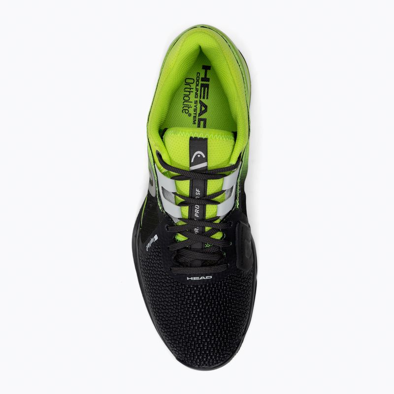 Scarpe da tennis da uomo HEAD Sprint Pro 3.0 Sf Clay nero/lime 6