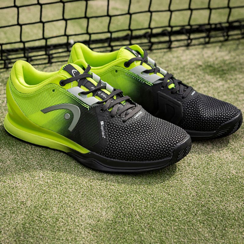 Scarpe da tennis da uomo HEAD Sprint Pro 3.0 Sf Clay nero/lime 9