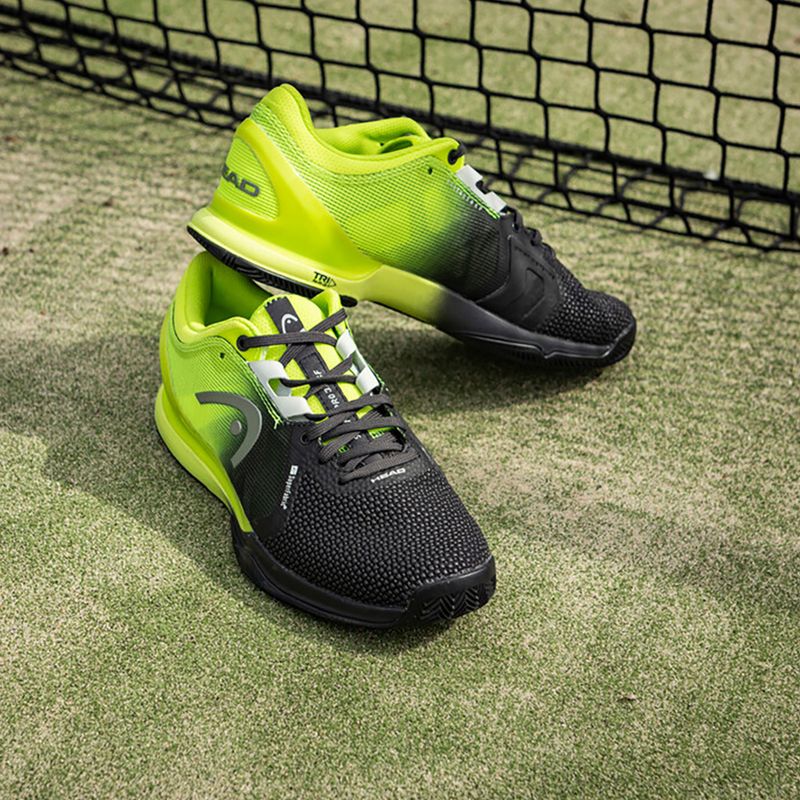 Scarpe da tennis da uomo HEAD Sprint Pro 3.0 Sf Clay nero/lime 10