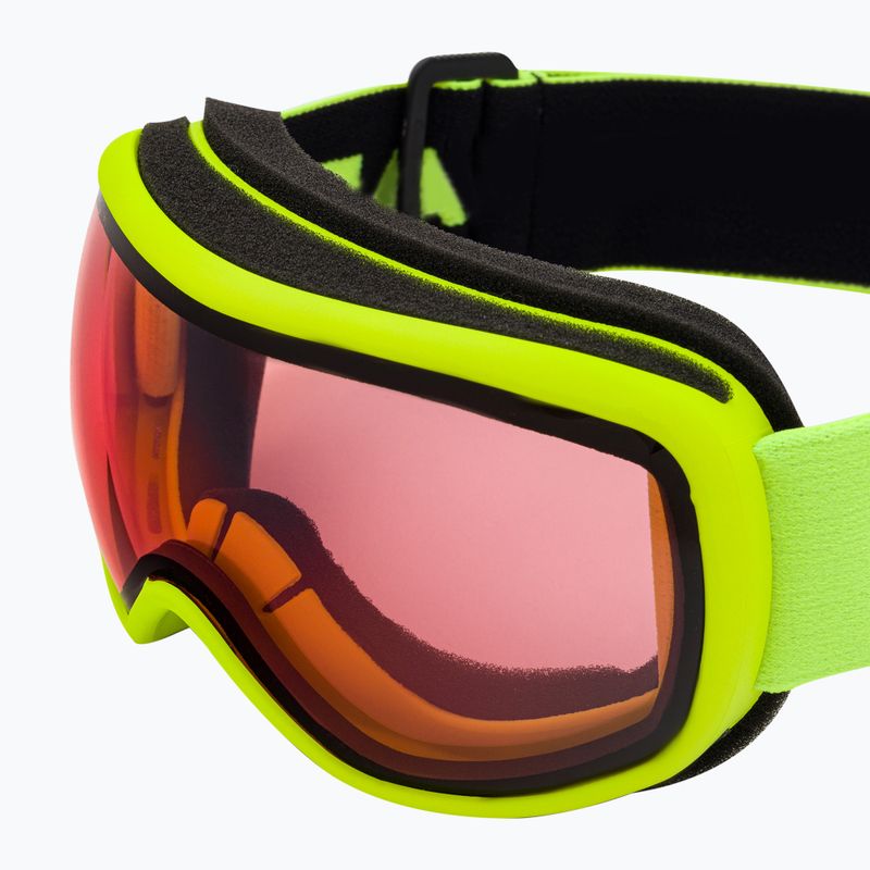 Occhiali da sci HEAD Ninja per bambini rosso/giallo 5
