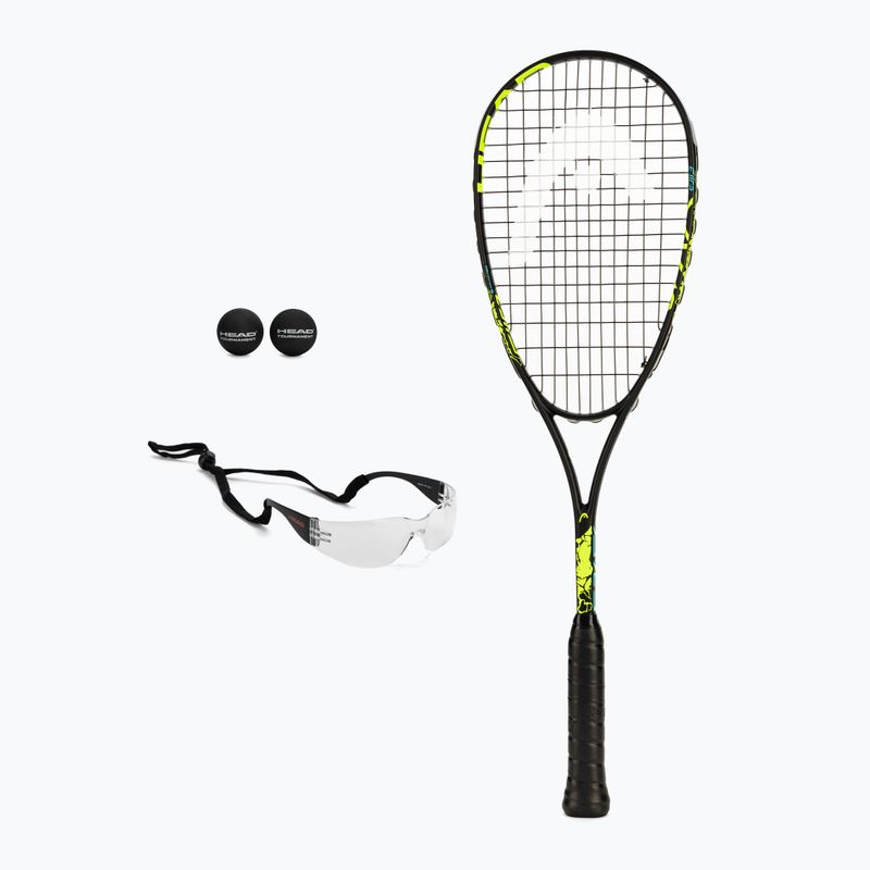 Set da squash HEAD Spark Elite nero/giallo/blu