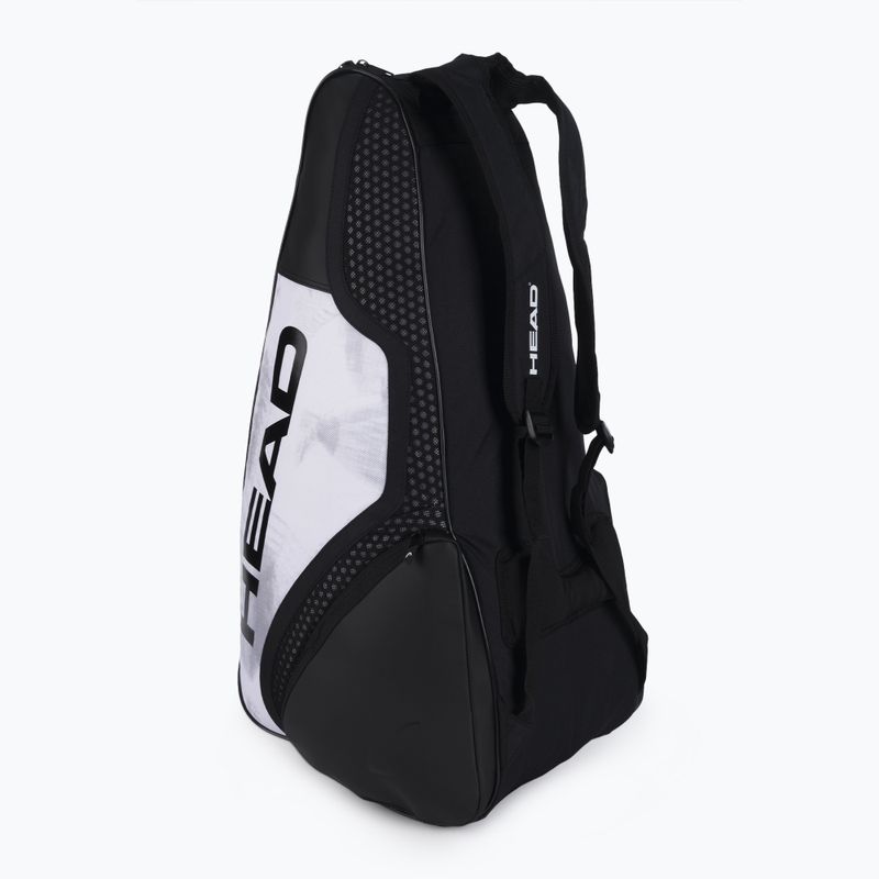 Borsa da tennis HEAD Djokovic 6R Combi 60 l bianco/nero 3