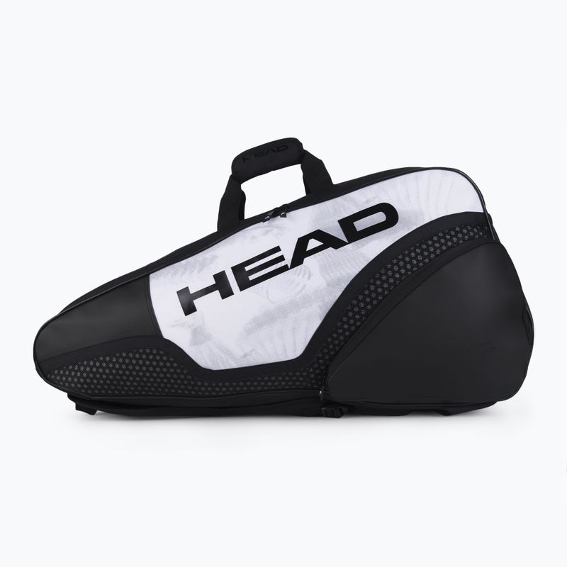 Borsa da tennis HEAD Djokovic 6R Combi 60 l bianco/nero 2