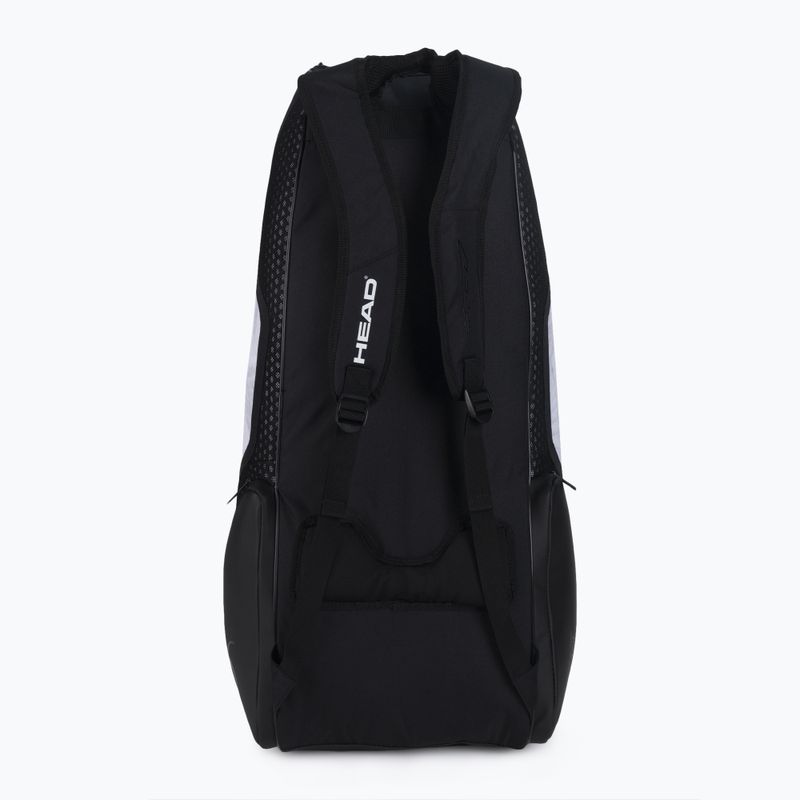 Borsa da tennis HEAD Djokovic 6R Combi 60 l bianco/nero 4