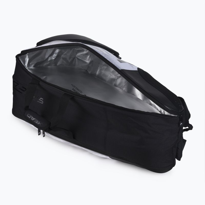 Borsa da tennis HEAD Djokovic 6R Combi 60 l bianco/nero 5