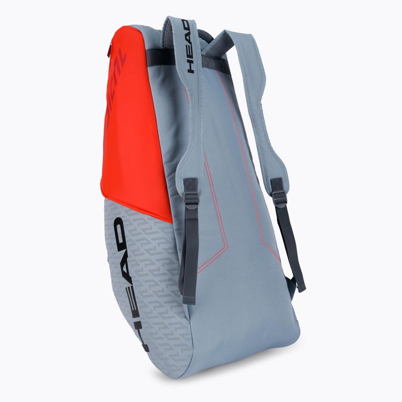 Borsa da tennis HEAD Radical 9R Supercombi 64 l grigio/arancio 3
