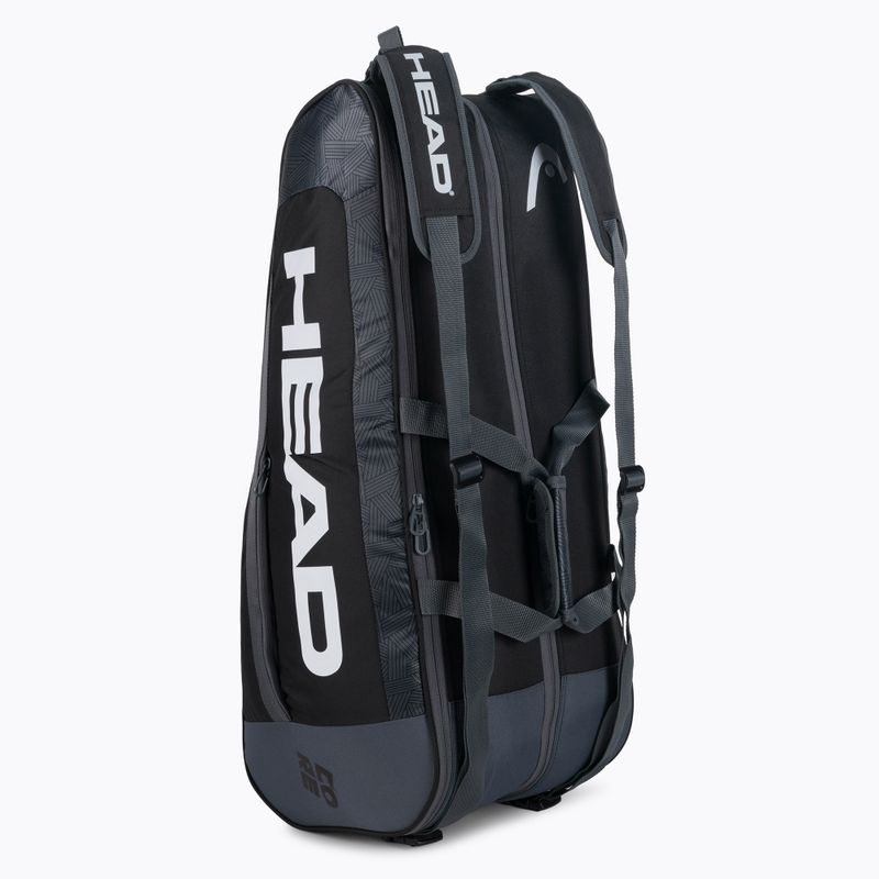Borsa da tennis HEAD Core 6R Combi 50 l nero bianco