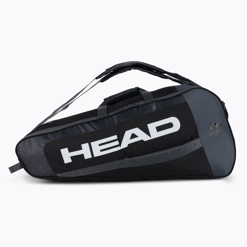 Borsa da tennis HEAD Core 6R Combi 50 l nero bianco 2