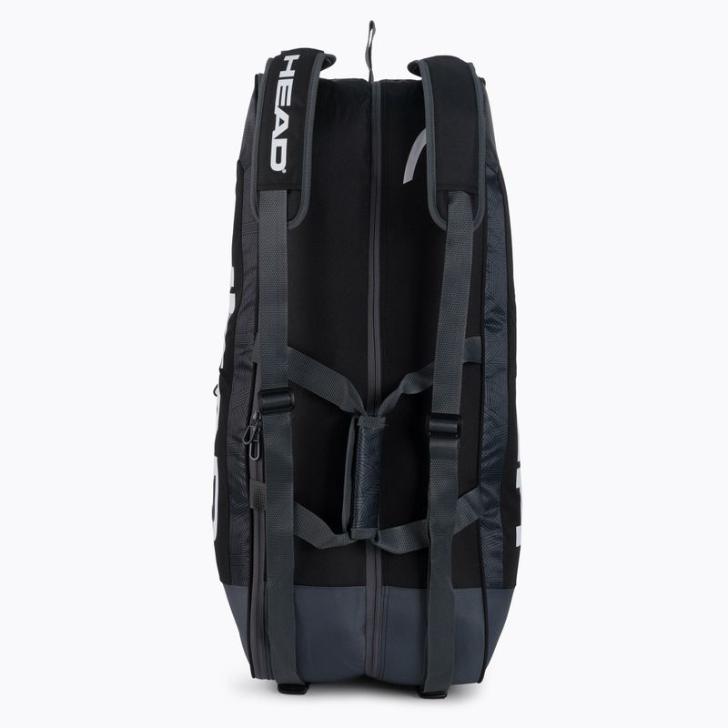 Borsa da tennis HEAD Core 6R Combi 50 l nero bianco 4
