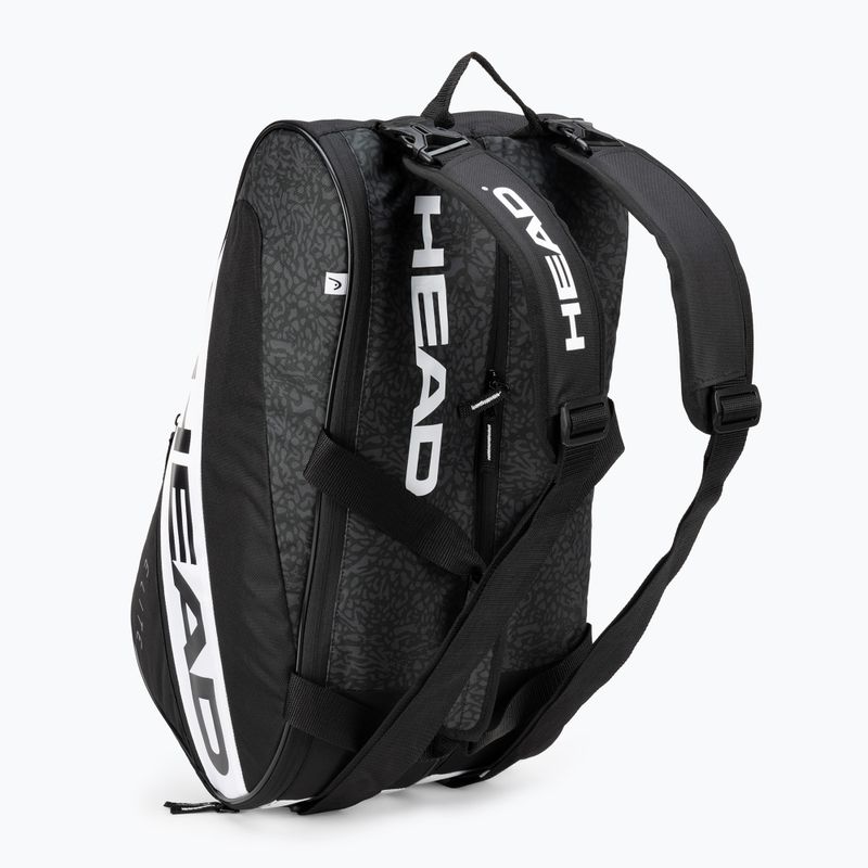 Borsa HEAD Tour Elite Padel Supercombi 46 l nero/bianco 4