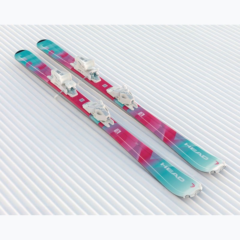 Sci da discesa per bambini HEAD Joy Easy JRS + wiązania Jrs 7.5 GW CA mint/pink 7