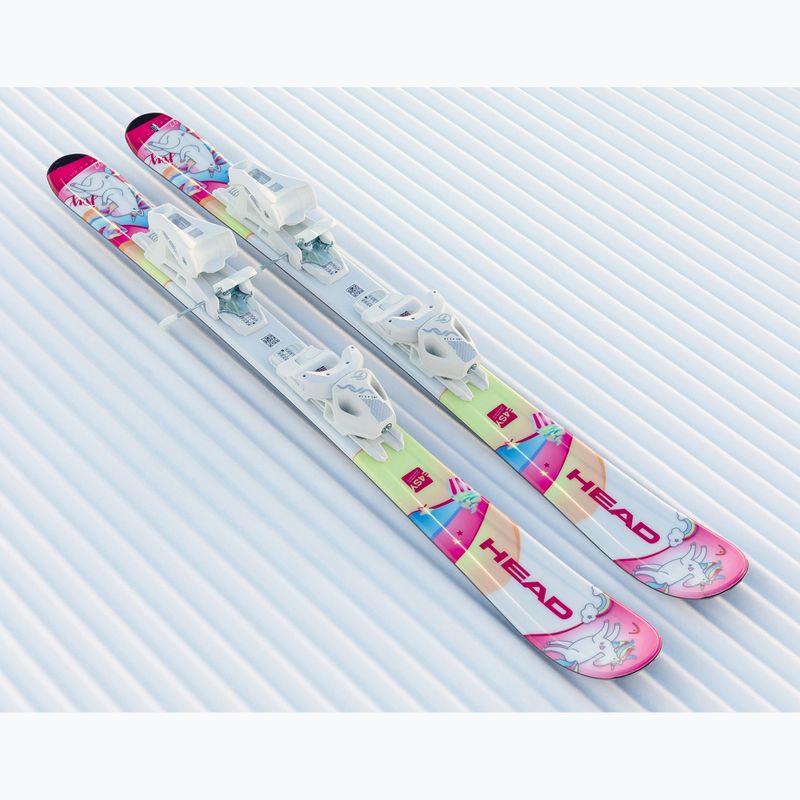 Sci junior HEAD Unicorn Easy JRS + attacchi Jrs 4.5 GW CA white/pink 11