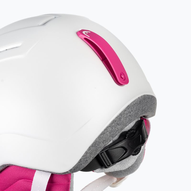Casco da sci per bambini HEAD Maja Visor bianco 7
