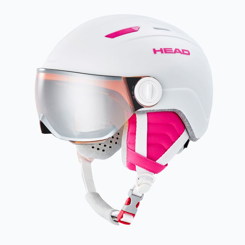 Casco da sci per bambini HEAD Maja Visor bianco 8
