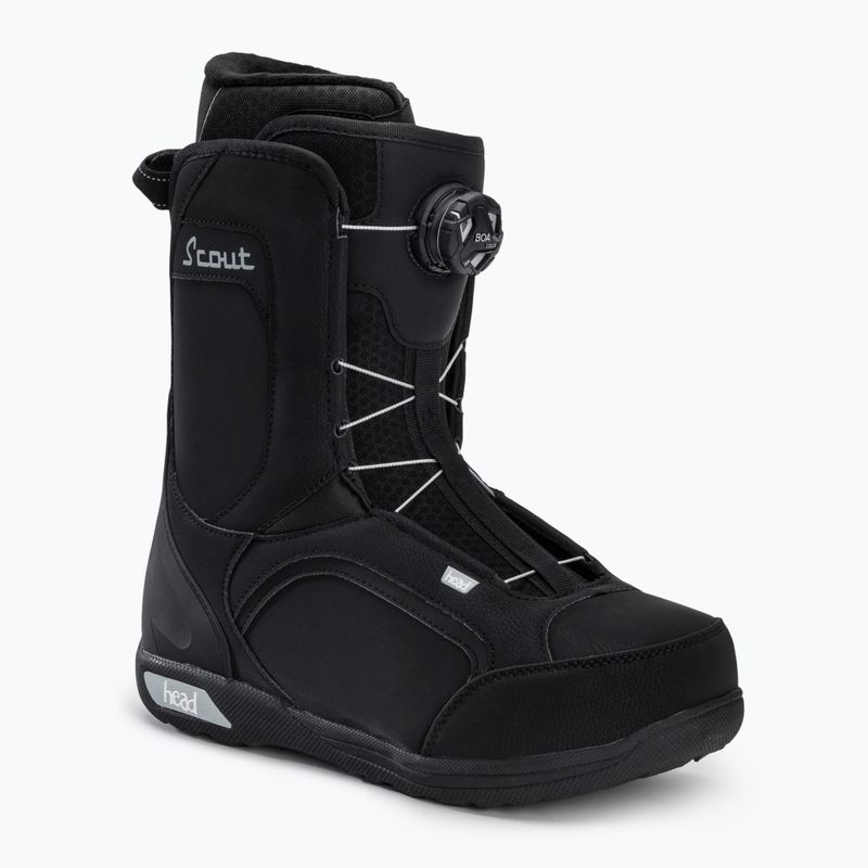 Scarponi da snowboard da uomo HEAD Scout LYT Boa Coiler nero