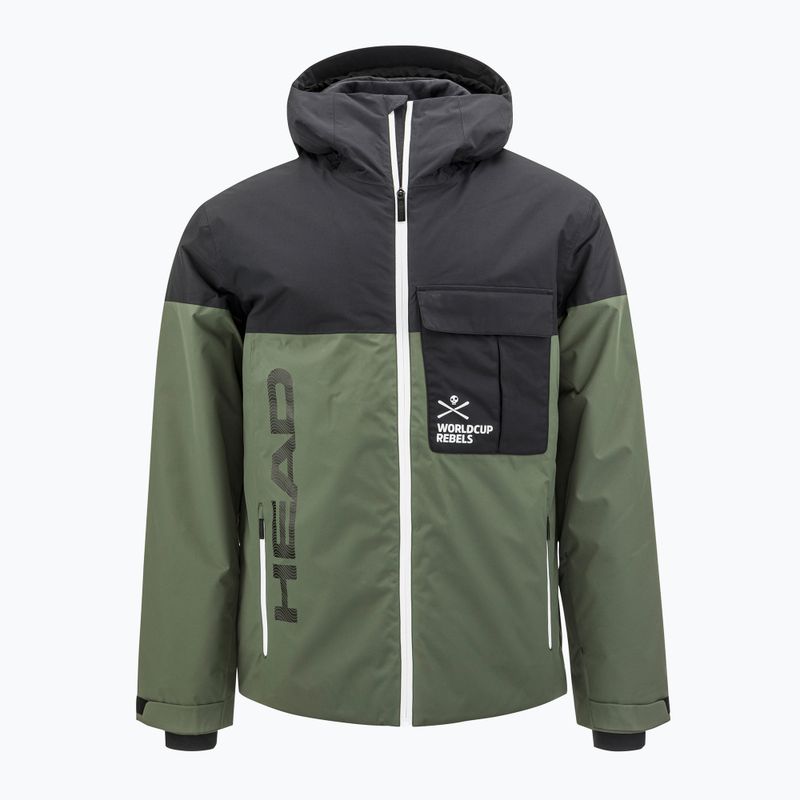 Giacca da sci HEAD Race Nova nero/timo da uomo