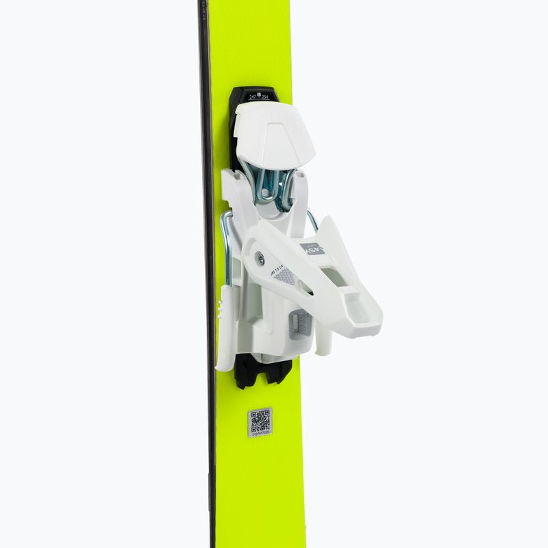 Sci da discesa per bambini HEAD WC e.Race Team SW Jrs + attacchi Jrs 7.5 nero/giallo 7
