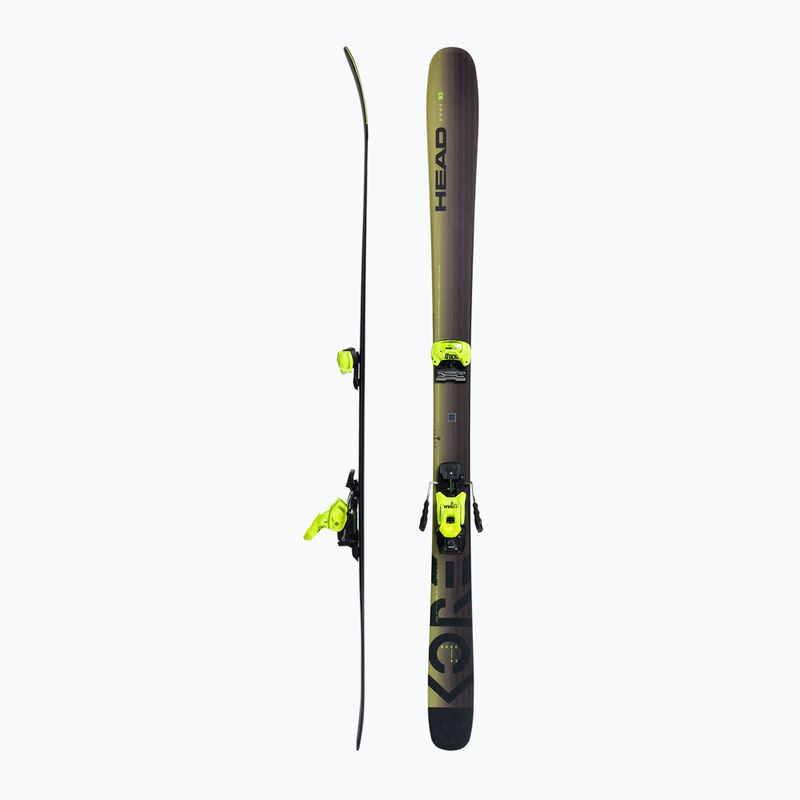Sci da discesa HEAD Kore 93 + attacchi Attack 14 giallo 2