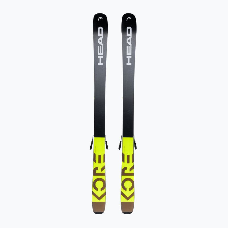 Sci da discesa HEAD Kore 93 + attacchi Attack 14 giallo 3