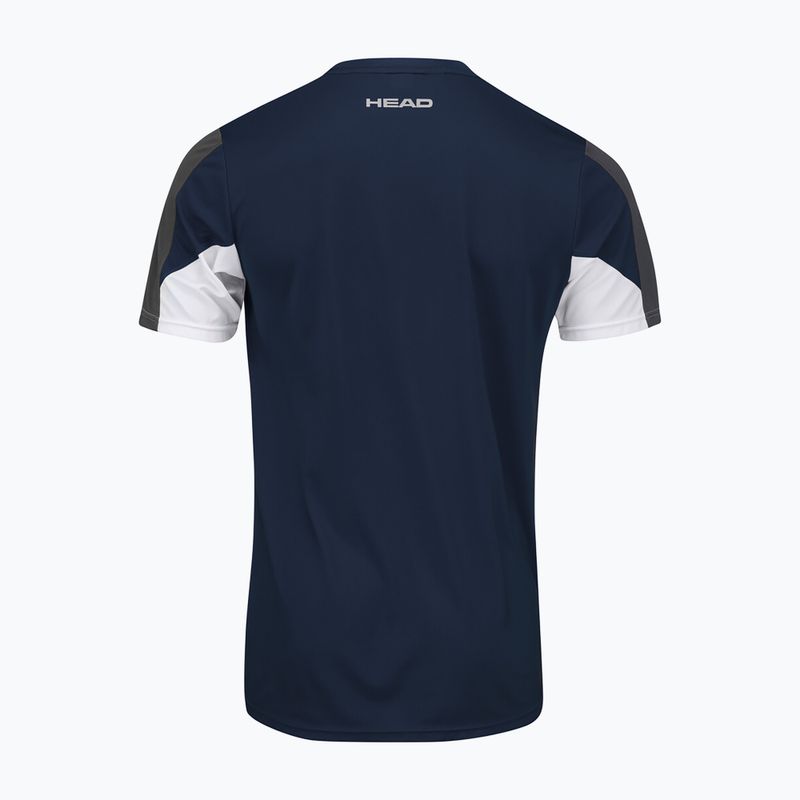 Camicia da tennis da uomo HEAD Club 22 Tech navy 2