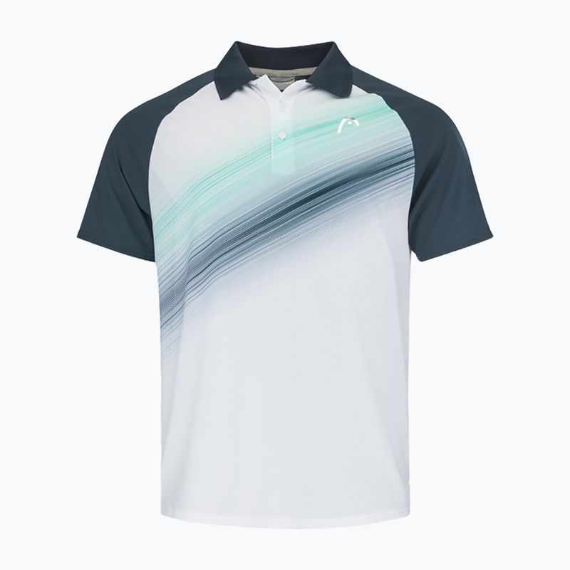 Polo da tennis da uomo HEAD Performance Polo navy/print perf