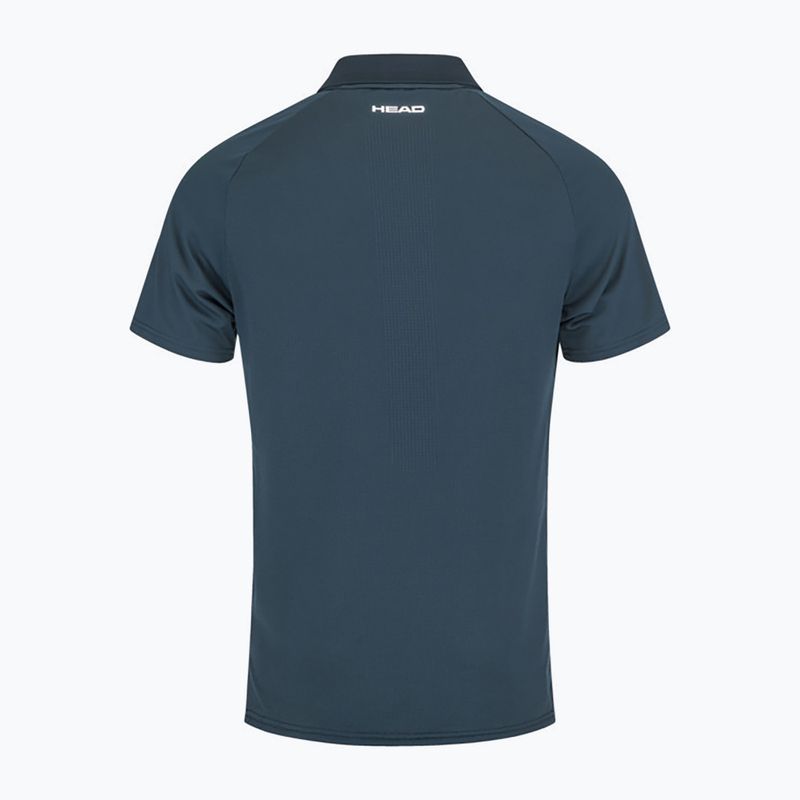 Polo da tennis da uomo HEAD Performance Polo navy/print perf 2
