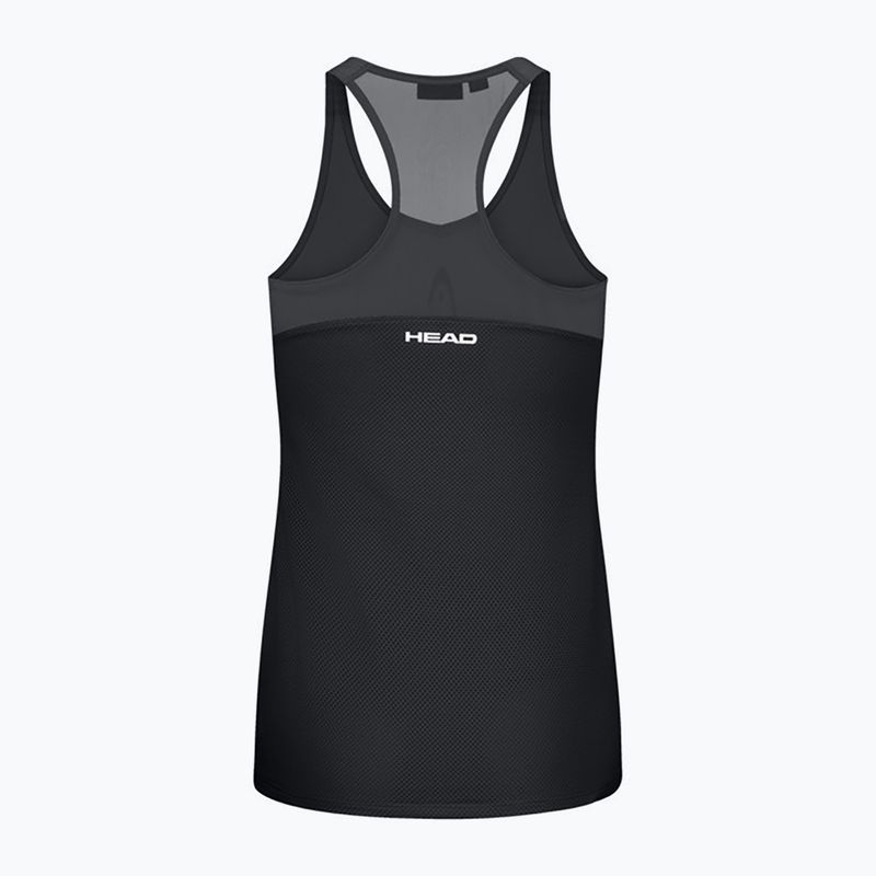 Maglietta da tennis HEAD donna Spirit Tank Top nero 2