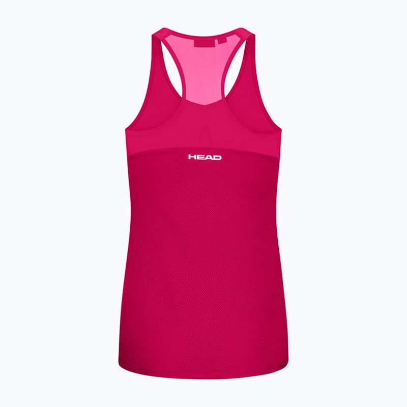 Maglietta da tennis HEAD donna Spirit Tank Top mulberry 2