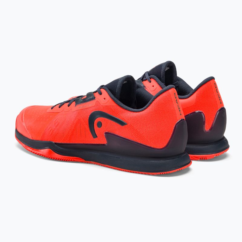 HEAD Sprint Pro 3.5 Clay, scarpe da tennis da uomo, corallo e mirtillo 3