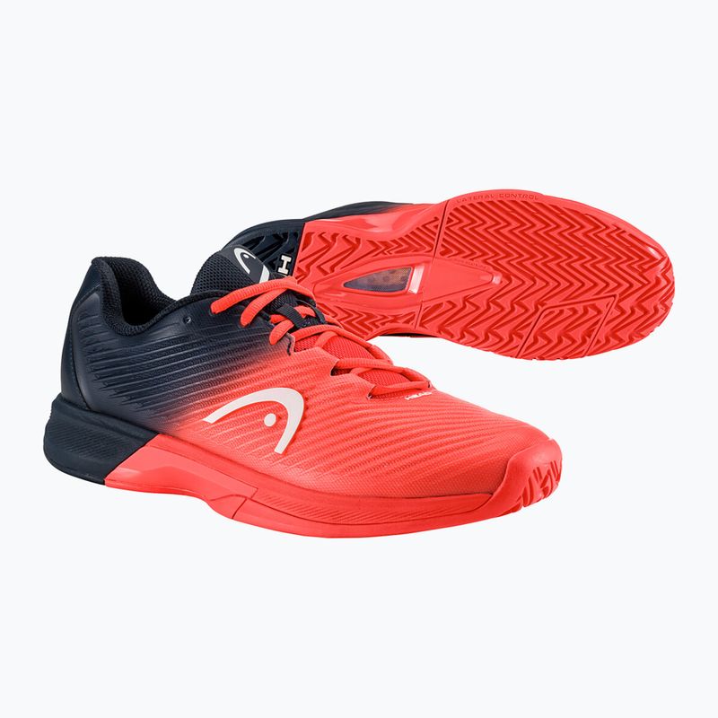 Scarpe da tennis HEAD Revolt Pro 4.0 da uomo mirtillo/corallo rosso 12