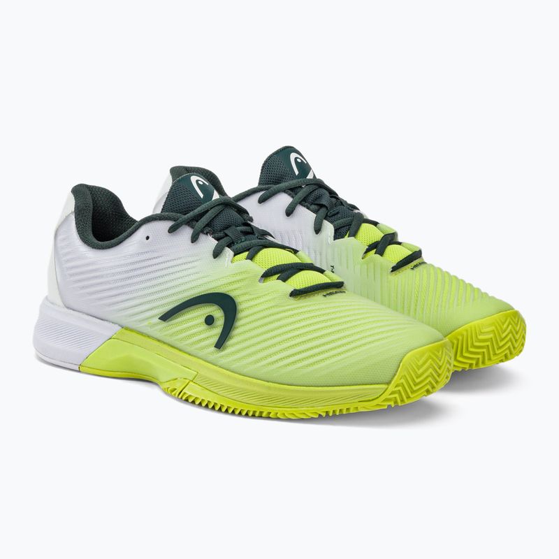 Scarpe da tennis HEAD Revolt Pro 4.0 Clay verde chiaro/bianco da uomo 5