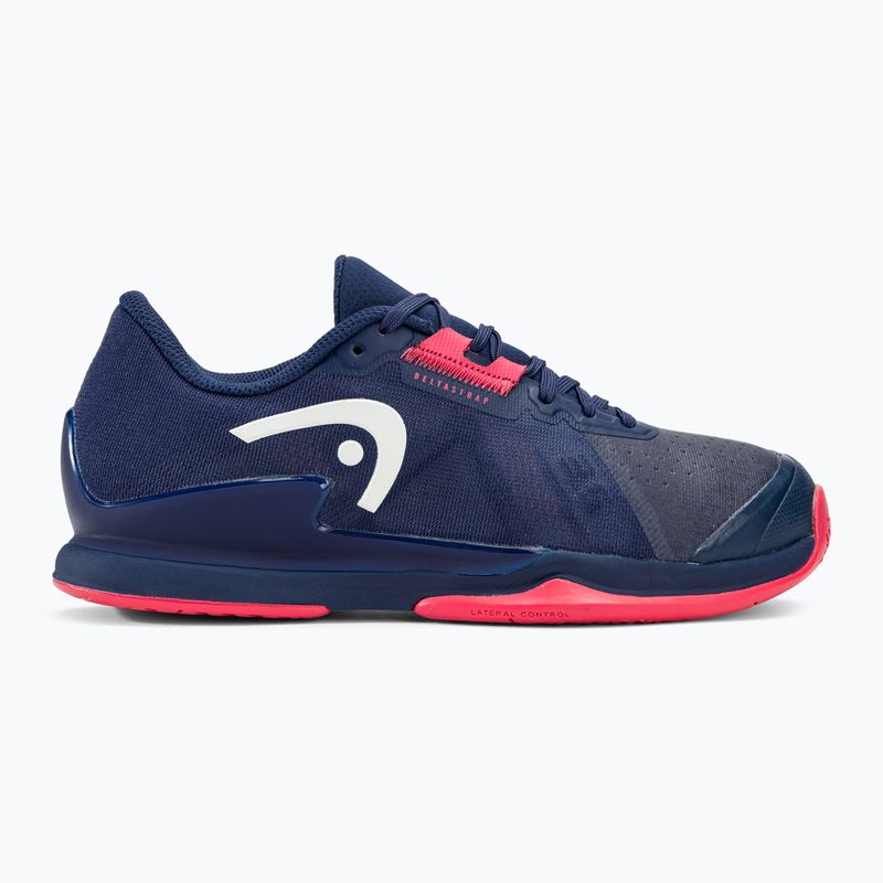 Scarpe da tennis da donna HEAD Sprint Pro 3.5 blu scuro/azalea 2