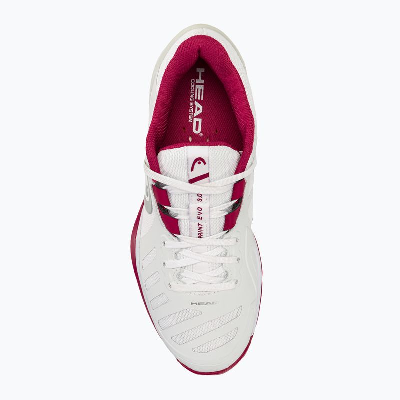 Scarpe da tennis da donna HEAD Sprint Evo 3.0 Clay bianco/berry 5