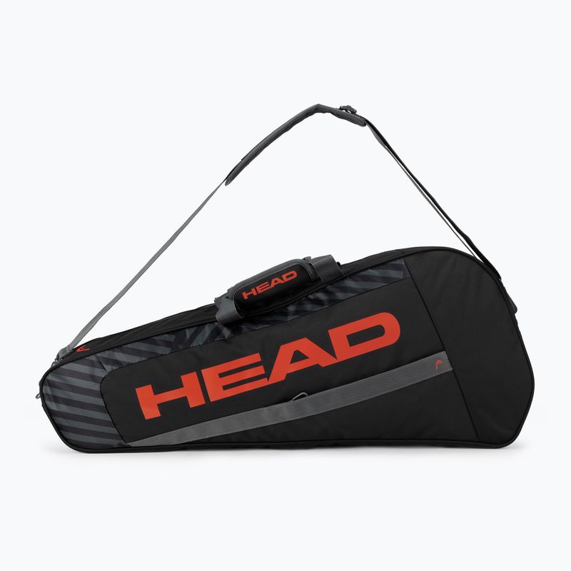 Borsa da tennis HEAD Base S 16 l nero/arancio