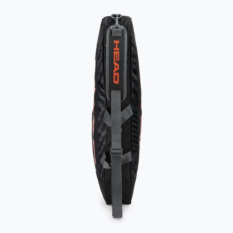 Borsa da tennis HEAD Base S 16 l nero/arancio 5