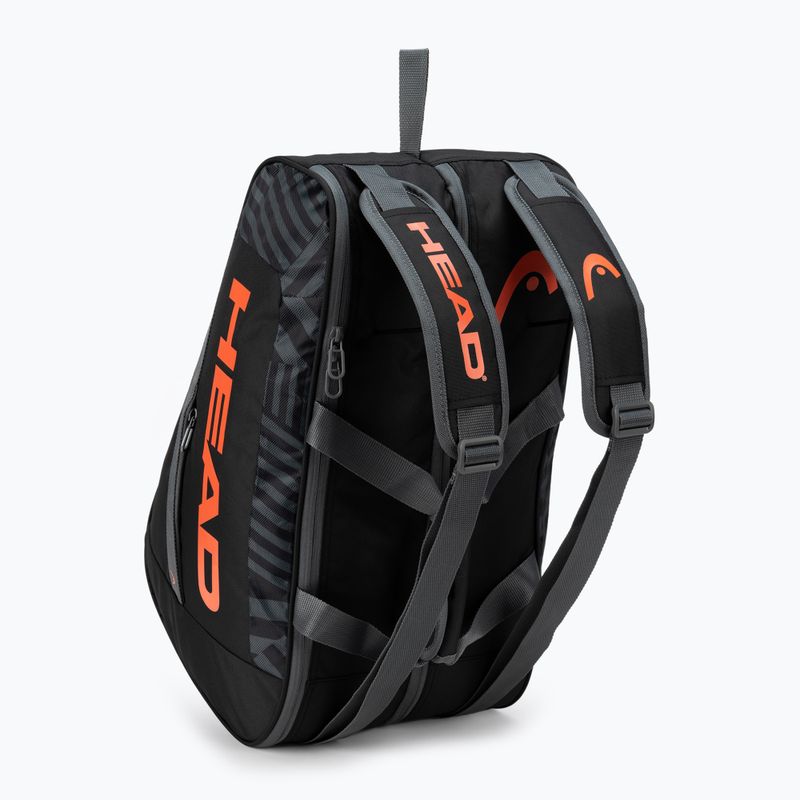 HEAD Base Padel Bag M nero/arancio 4