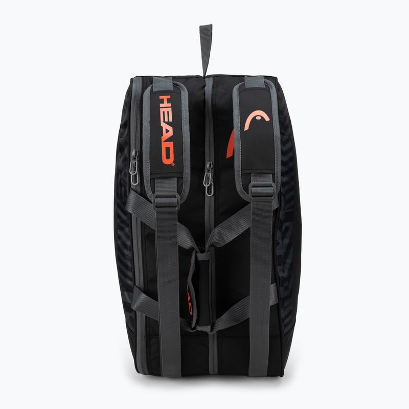 HEAD Base Padel Bag M nero/arancio 5