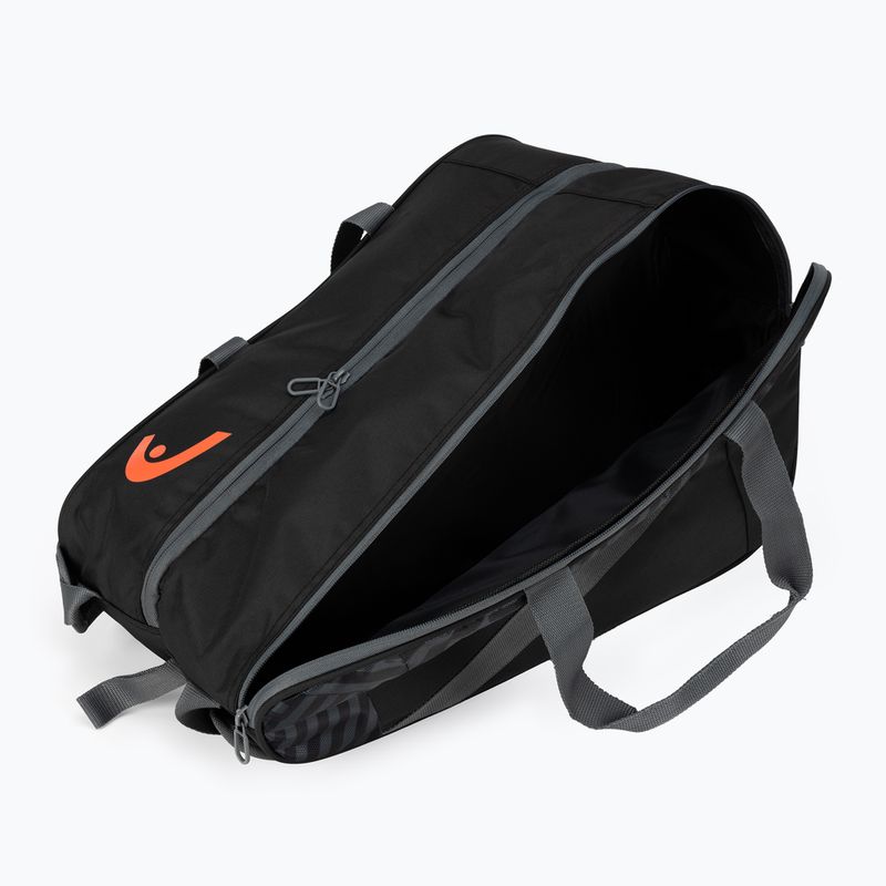HEAD Base Padel Bag M nero/arancio 6