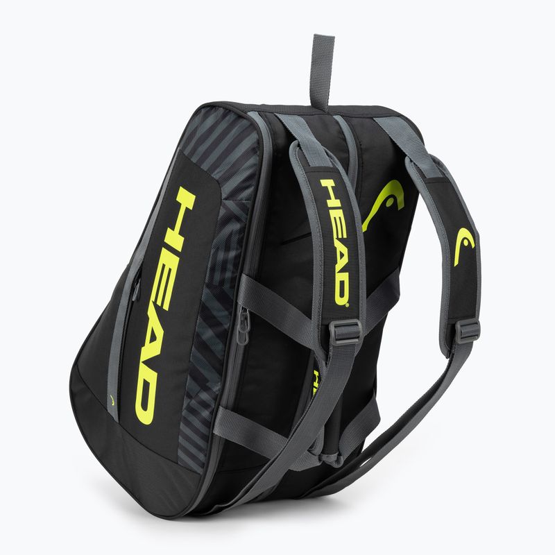 HEAD Base Padel Bag M nero/giallo neon 4