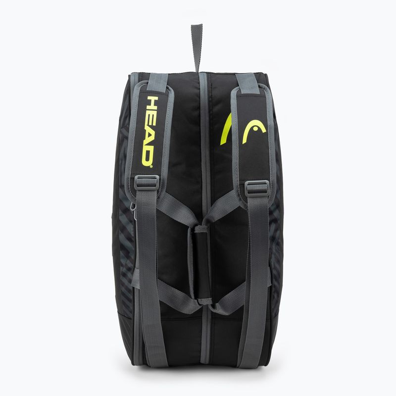 HEAD Base Padel Bag M nero/giallo neon 5