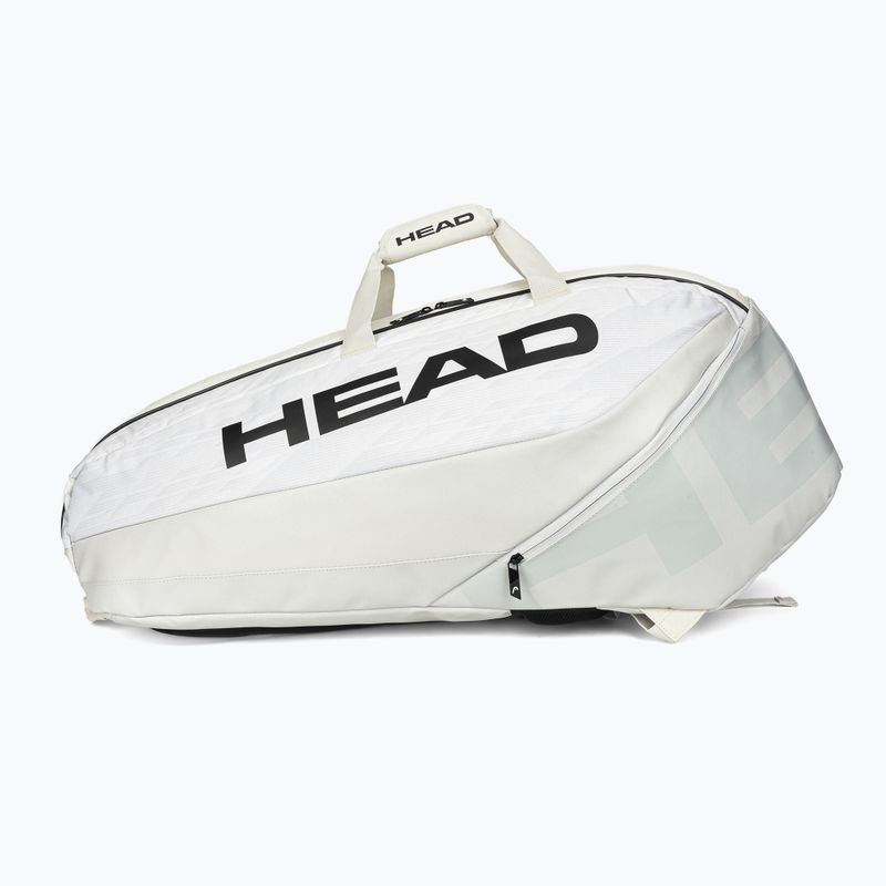 Borsa da tennis HEAD Pro X L 85 l in velluto a coste bianco/nero