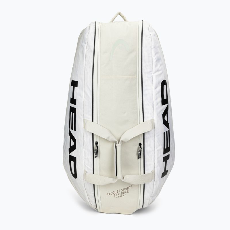 Borsa da tennis HEAD Pro X L 85 l in velluto a coste bianco/nero 3