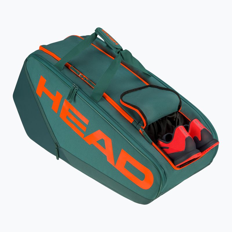 Borsa da tennis HEAD Pro Racquet XL 97 l ciano scuro/arancio fluo 2