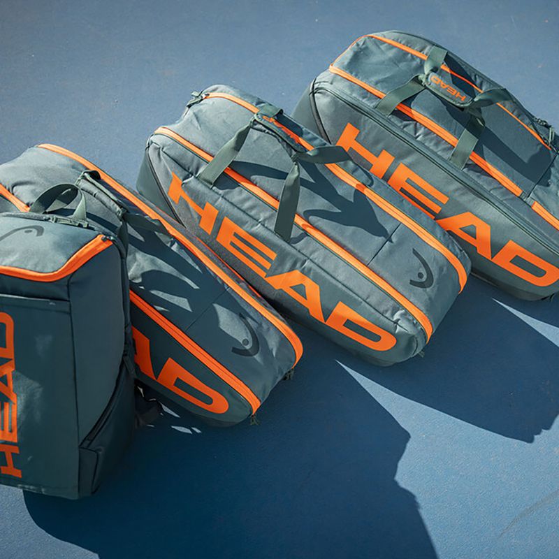 Borsa da tennis HEAD Pro Racquet XL 97 l ciano scuro/arancio fluo 3